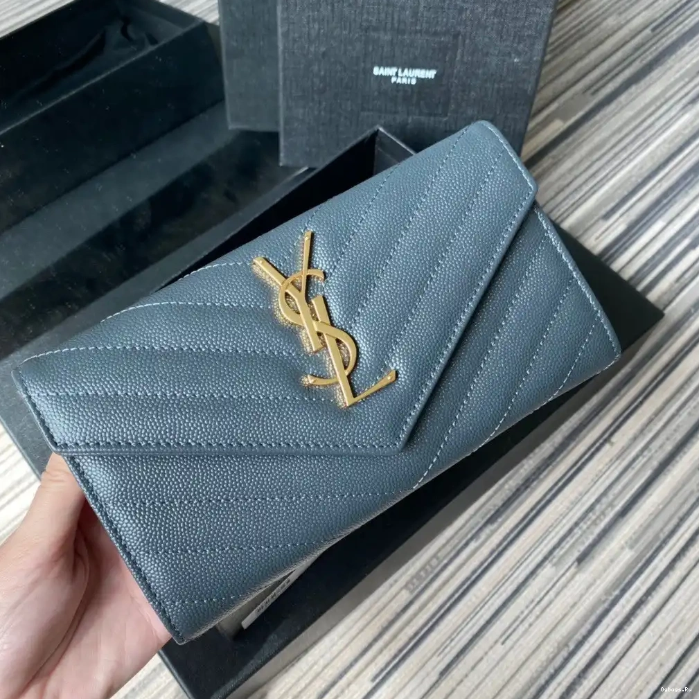 LARGE FLAP MONOGRAM WALLET YSL 0630